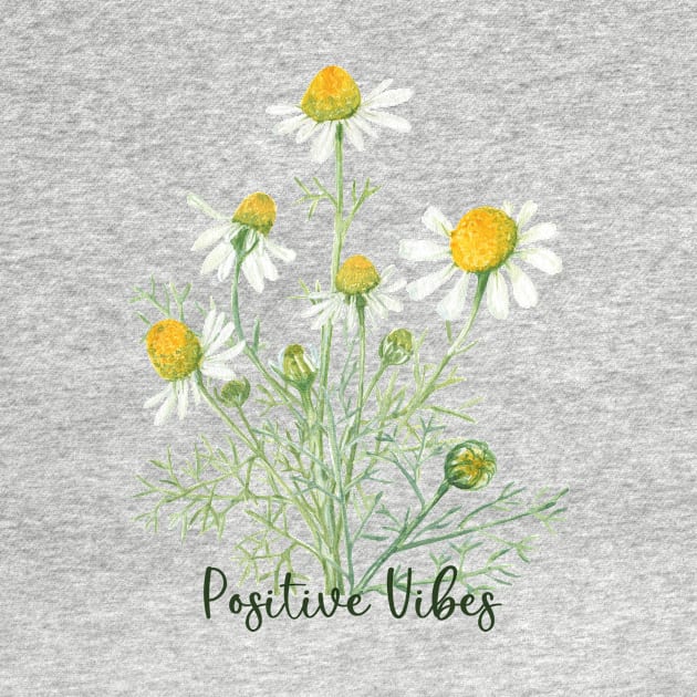 Positive vibes daisies by Doodlehive 